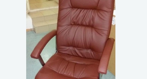 Обтяжка офисного кресла. Соликамск