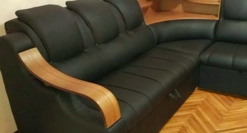 Перетяжка кожаного дивана. Соликамск